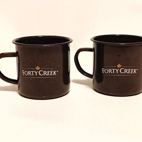 Forty Creek Camp Mugs Canadian Whisky PAIR - Picture 2 of 6